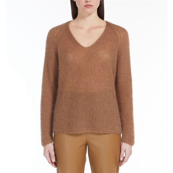 Max Mara Leisure Fresis strik, Tobacco 